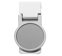 Abaodam Stainless Steel Round Money Clip, Portable Small Multi-Function Wallet Cash Clamp, Sturdy Metal Check Storage Clip for Men’s Outdoor Use