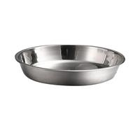 Abaodam Stainless Steel Round Plate 27.5cm Diameter Cake Baking Pan and Fruit Dish Plate with Easy Cleaning and Portable Design for Outdoor Camp Kitchen Use