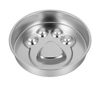 Abaodam Stainless Steel Slow Feeder Bowl Dog Lick Bowl with Metal Non-slip Bottom Innovative Plate Portable Design Promotes Healthy Digestion for Pet Feeding Routines at Home