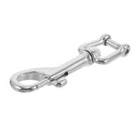 Abaodam Stainless Steel Swivel Snap Hook, Quick Release Safety Clip, Silver, Corrosion Resistant, for Scuba Fins, Diving Activities and Marine Environments