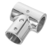 Abaodam Stainless Steel Tee Pipe Connector Detachable Right Angle Handrail Fitting for Yacht Railing Systems Boat Hardware for Use