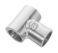 Abaodam Stainless Steel Tee Pipe Connector Detachable T-shape Handrail Fitting for Yacht Railings Space-saving Right Angle Design Boat Pipe Hardware
