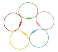 Abaodam Stainless Steel Wire Keychains Cable Tough and No Chemical Smell Keyring Keepers Accessory 20 Pcs Random Color for Travel and Outdoor Use