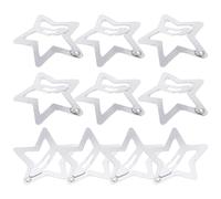 Abaodam Star Hair Clips Sturdy and Easy to Use for Women and Young 10pcs Metal Five-pointed Star Shape Small Hair Barrettes, for Dating and Birthday Accessories