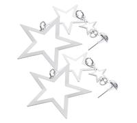 Abaodam Star Shape Dangle Earrings for Women Compact Elegant Drop Jewelry for Party Wedding Graduation Sturdy Metal Modern Stylish Accessories