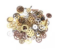 Abaodam Steampunk Style Gear Accessories DIY Material Set for Handicraft Pendant Making, Vintage Punk Gear Charms Pack Suitable for Jewelry Crafting and Creative Projects Assorted style