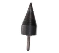 Abaodam Steel Drill Bit Log Splitter for Electric Drills High Hardness Impact-resistant Wood Splitting Tool with Deep Thread for Oak Hickory Walnut Sycamore Efficient Firewood Processing