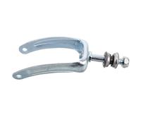 Abaodam Steel Front Fork Wheel Bracket for Wheelchair Replacement Part with Bearing, Silver Colour, Enhances Comfort and Increases Flexibility, for Wheelchair Repairs and Accessories