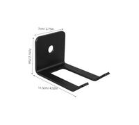 Abaodam Steel Gym Barbell Wall Rack Single Vertical Barbell Holder with Secure Hooks Multipurpose Storage for Squat Racks Jump Ropes Home Commercial Garage Gyms