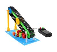 Abaodam Stem Conveyor Belt Kit with Dc Motor, Small DIY Science Experiment for Boys and Age 8-12, Educational Electronic Assembly Project for Stem Learning and Desktop Use