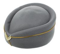 Abaodam Stewardess Beret Cap Women’s Air Hostess Hat Flight Attendant Beret Hat for Costume and Performance