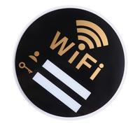 Abaodam Sticker Self-Adhesive Sign for WiFi Strong Acrylic Wall with Free WiFi Password Display for Home and Restaurant Decor for College Room