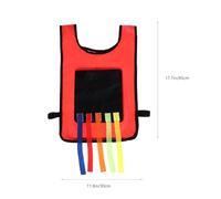 Abaodam Sticky Balls Throwing Set for with Tail Vest - Small Red Size, 5 Sticky Balls and 5 Tails, Creative Outdoor Family Game Educational Plaything Random Color Random Color