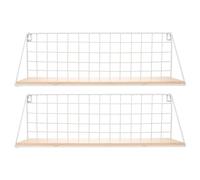 Abaodam Storage Racks with Hollow Punch-Free Design Iron 2pcs Wall Mounted Black Single-Layer Towel Holders Unique and Practical Storage Solution for Bathroom and Kitchen for