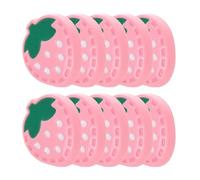 Abaodam Strawberry Tiny Buttons Buttons Plastic Pink 10pcs Cute Cartoon Sew on Embellishments Expertly Crafted Easy to Use for Clothing and DIY Jewelry Making