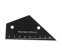 Abaodam String Action Gauge for Electric Bass and Guitar with Precise Stainless Steel Scale, Easy to Carry Guitar String Measuring Ruler for Accurate Setup and Adjustment