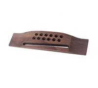 Abaodam String Folk Acoustic Guitar Bridge Saddle Bone Replacement Parts for Acoustic Guitar Full Rosewood Bridge and Thru-slotted Design