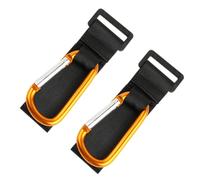 Abaodam Stroller Hanger Clips Non-Slip Stroller Hooks for - Adjustable Heavy-Duty PU and Aluminum Alloy Hooks for Clothes Keys - Easy Disassembly Organizer for Taking Your Baby Out Play