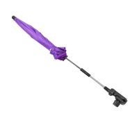 Abaodam Stroller Umbrella Baby Cart Sun Umbrella for Infant Universal Clamp UV Protection Silver Coating Purple Sunshade Parasol for Outdoor Use