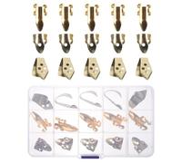 Abaodam Sturdy Metal Banjo Finger Picks Set with Plastic Thumb Picks for Playing Acoustic and Classical Guitar, Preventing Injury and Enhancing Practice Environment, for Banjo Learners