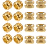 Abaodam Sturdy Metal Guitar String Beads 20Pcs for Folk and Classical Guitars Comfortable Volume Balance and Enhanced Playing Feel Replacement Accessory