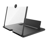 Abaodam Sturdy Phone Magnifying Screen with Folding Screen Amplifier, Compact Abs Lens Phone Accessories Protects Eyes for Reading News and Books, for Middle-aged and Old People