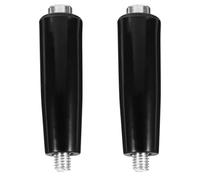 Abaodam Sturdy Revolving Handwheel Rotating Handle Black Bakelite Material 2pcs High Temperature and Grease Resistance, Smooth and Natural Appearance for Lathe and Milling Machine