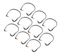 Abaodam Sturdy Silicone Noise Reduction Earplugs Band 10Pcs Super Supple Design for Airplane and High-Speed Train Use Comfortable Hearing Protection