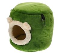 Abaodam Sturdy Small Hamster House Tree Stump Cotton Hut Wear Resistant Comfortable Bed for Chinchilla and Small Pets Breathable Soft Hideout Suitable for Hamsters Rats Ferrets Guinea Pigs