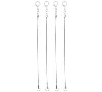 Abaodam Stylus Lanyard Rope 4Pcs Steel Wire Pen Tether for Clipboard Work and Travel Use