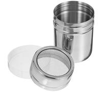 Abaodam Sugar Powder Shaker with Lid 200ml Fine Mesh Stainless Steel and Pp Powder Shaker Duster Sleek Look Practical Design for Coffee Cappuccino Latte