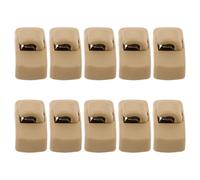 Abaodam Sun Visor Clip Bracket Holder 10pcs Beige Auto Sun Visor Parts Replacement Compatible with Popular Golf Models Car Accessories