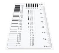 Abaodam Surface Defect and Spot Measurement Concrete Crack Width Gauge with Double-Sided Laminated Film Ruler for Precise Flaw Detection in Building Maintenance