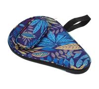 Abaodam Table Tennis Racket Case Pingpong Storage Bag Maple Leaf Blue Sturdy Protective Cover Sports Racket Organizer Suitable for Leisure and Training
