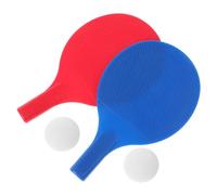 Abaodam Table Tennis Racket Lightweight Paddle Non-skid Grip with Balls Outdoor Indoor Training Kit for Beginners Hand-eye Coordination Development