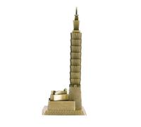 Abaodam Taipei 101 Metal Ornament Retro Alloy Decor 18cm Collectible