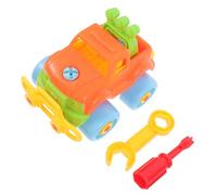 Abaodam Take Apart Car for Early Education DIY Vehicle Plaything Colorful Plastic Building Blocks Large Safe Parts for Fine Motor Skill Development and Reasoning Ability Random Color