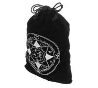 Abaodam Tarot Card Storage Bag Drawstring Black Velvet Pouch for Tarot Cards for Crystal Jewelry and Spiritual Items Mini Altar Bag for Gift and Travel
