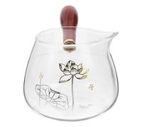 Abaodam Tea Cup with Wooden Handle Heat Resistant Glass Cup 300ml Modern Elegant Design for Hot or Cold Drinks Suitable for Daily Life and Restaurant Use