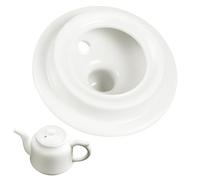 Abaodam Tea Pot Ceramic Lid Replacement Cover, Ceramic Tea Lid for Teapot, Easy to Wash, Fine Texture, Home Kitchen Accessory for Parties and Staying at Home
