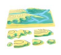 Abaodam Teaching Topographic Models Classroom Geography Tool Contours Line Model for Geography Lessons 3d Terrain for Science Class Terrain Map for Education Map Pvc