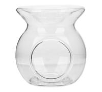 Abaodam Tealight Candle Holder Oil Burner 4.7x4.7x7inch Glass Anti-explosion Simple Tabletop Decoration for Outdoor Home