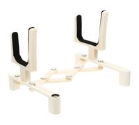 Abaodam Telescopic Foldable Violin Stand Portable PU Violin Frame Practical Professional Display Rack for Performances 20 X 15 X 12 CM