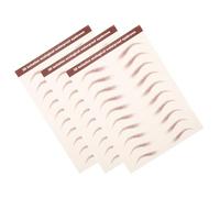 Abaodam Temporary Brow Tattoo Fake Eyebrows 3 Sheets Eyebrow Transfers Stickers 3D Simulation Adhesive Sticker for Grooming Shaping