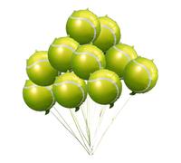 Abaodam Tennis Ball Balloons 10pcs Green Inflatable Sports Themed Party Decorations for Birthday Parties and Event Favors 18inch