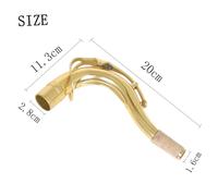 Abaodam Tenor Sax Neck Replacement Kit Brass Curved Bend Neck with Cork Sheet for Smooth Play Suitable for Saxophonists Replacement Part