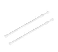 Abaodam Tension Rod Curtain, Telescoping Curtain Rod, 2pcs Carbon Steel and ABS, Adjustable Length, 30-50cm, for Hanging the Shower Curtain