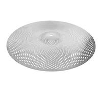 Abaodam Thickened 14-inch Silent Cymbal Drum Set Accessory Grey Low Volume Practice Cymbal for Electric Drum Kit Adults