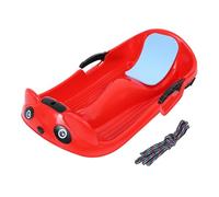 Abaodam Thickened Panda Shape Ski Board Sled Plaything Outdoor Sliding Snowboard for Grass and Sand Lightweight Red Childrens Sled
