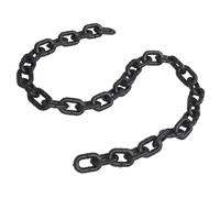 Abaodam Thickened Realistic Plastic Chain Halloween Party Props Fake Iron Chains for Escape Cosplay Film Bar Decorations Black